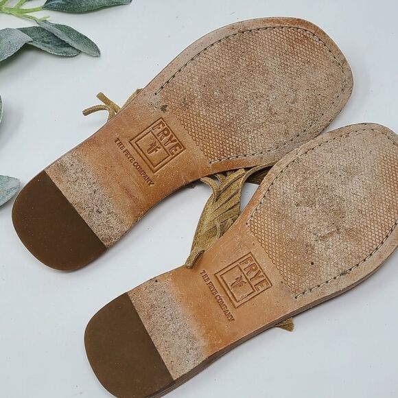 FRYE Fringe Perry Thong Sandals 5.5 - Picture 3 of 7